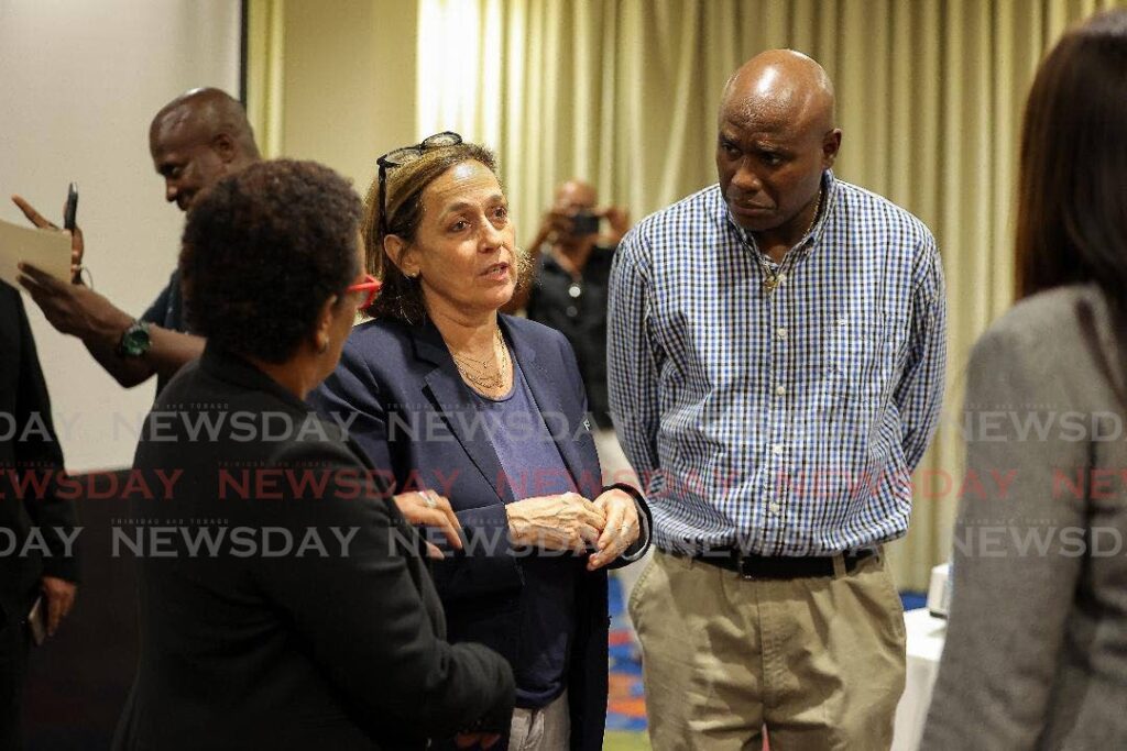 FIFA head of Safeguarding and Child Protection Marie-Laure Lemineur speaks to participants at TTFA's launch of its revised Safeguarding Framework and Policy. - TTFA Media (Image obtained at newsday.co.tt)